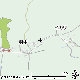 秋田県秋田市金足吉田羽中28-2周辺の地図