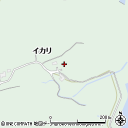 秋田県秋田市金足吉田イカリ周辺の地図