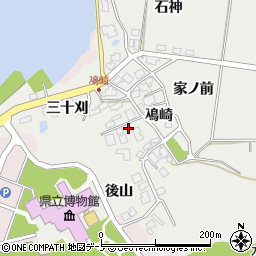 秋田県秋田市金足鳰崎鳰崎18周辺の地図