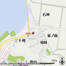 秋田県秋田市金足鳰崎鳰崎12周辺の地図