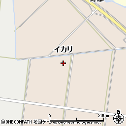 秋田県秋田市金足片田（イカリ）周辺の地図
