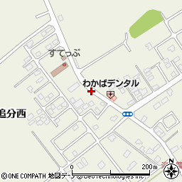 天王南中学校入口周辺の地図