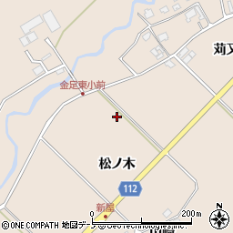 秋田県秋田市金足片田周辺の地図