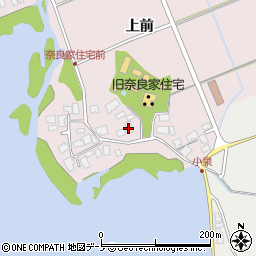 秋田県秋田市金足小泉上前周辺の地図