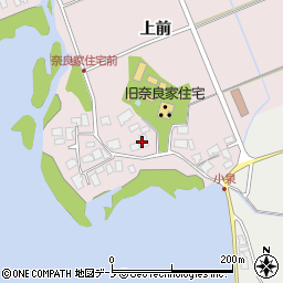 秋田県秋田市金足小泉（上前）周辺の地図