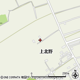 秋田県潟上市天王上北野14-14周辺の地図