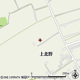 秋田県潟上市天王上北野14-13周辺の地図