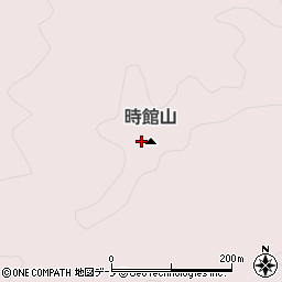 時館山周辺の地図