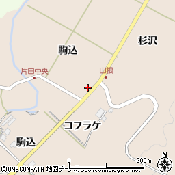 秋田県秋田市金足片田コフラケ75周辺の地図