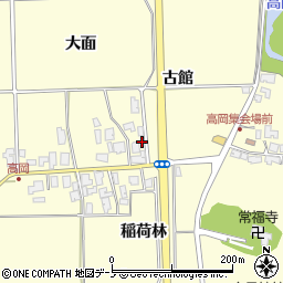 秋田県秋田市金足高岡古館24周辺の地図