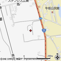 秋田県潟上市昭和大久保北野細谷道添73-34周辺の地図