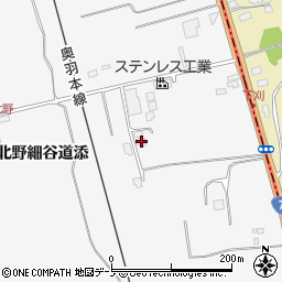 秋田県潟上市昭和大久保北野細谷道添73-481周辺の地図