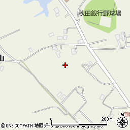 秋田県潟上市天王上出戸142-1周辺の地図