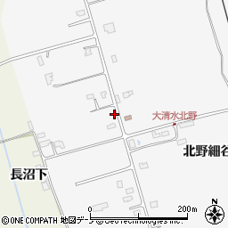 秋田県潟上市昭和大久保北野細谷道添93周辺の地図