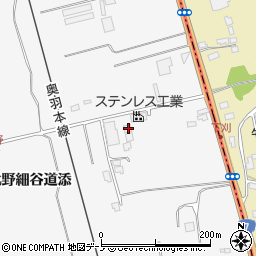 秋田県潟上市昭和大久保北野細谷道添73-456周辺の地図