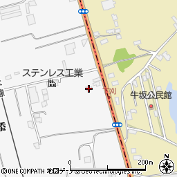 秋田県潟上市昭和大久保北野細谷道添73-533周辺の地図