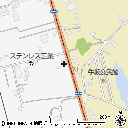 秋田県潟上市昭和大久保北野細谷道添73-583周辺の地図