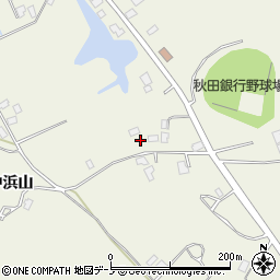 秋田県潟上市天王上出戸34周辺の地図