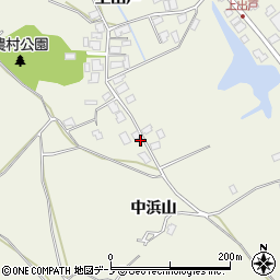 秋田県潟上市天王上出戸268周辺の地図