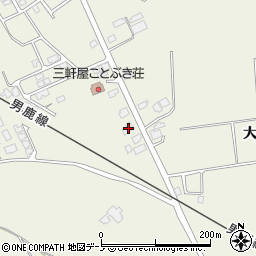 秋田県潟上市天王北野113周辺の地図