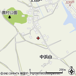 秋田県潟上市天王上出戸267周辺の地図