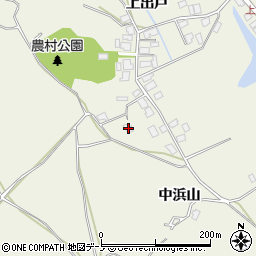 秋田県潟上市天王上出戸262周辺の地図