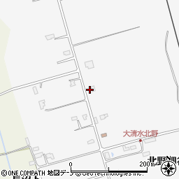 秋田県潟上市昭和大久保北野細谷道添134周辺の地図