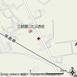 秋田県潟上市天王北野113-2周辺の地図