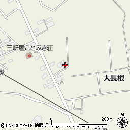 秋田県潟上市天王大長根周辺の地図
