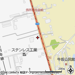 秋田中古車買取り査定センター周辺の地図