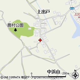 秋田県潟上市天王上出戸251周辺の地図
