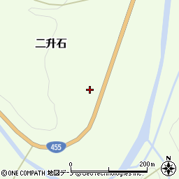岩手県岩泉町（下閉伊郡）二升石（西野）周辺の地図