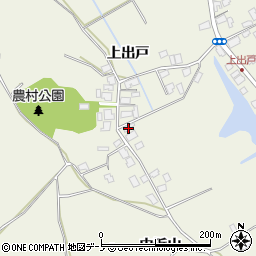 秋田県潟上市天王上出戸270周辺の地図