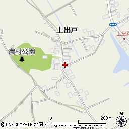 秋田県潟上市天王上出戸234周辺の地図