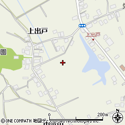 秋田県潟上市天王上出戸129-2周辺の地図