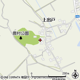 秋田県潟上市天王上出戸232周辺の地図