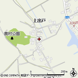 秋田県潟上市天王上出戸233周辺の地図