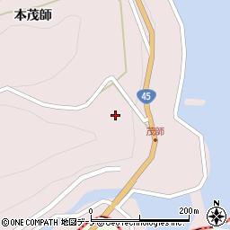 岩手県下閉伊郡岩泉町小本茂師周辺の地図