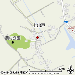 秋田県潟上市天王上出戸229周辺の地図