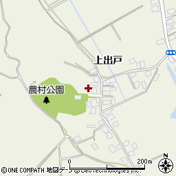 秋田県潟上市天王上出戸228周辺の地図