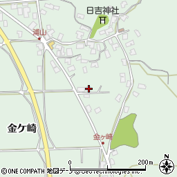 秋田県秋田市金足浦山金ケ崎91周辺の地図