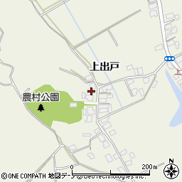秋田県潟上市天王上出戸224周辺の地図