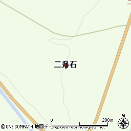 岩手県下閉伊郡岩泉町二升石周辺の地図