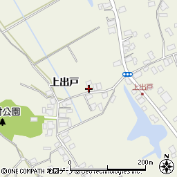 秋田県潟上市天王上出戸113周辺の地図