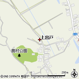 秋田県潟上市天王上出戸220周辺の地図