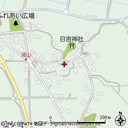 秋田県秋田市金足浦山浦山周辺の地図