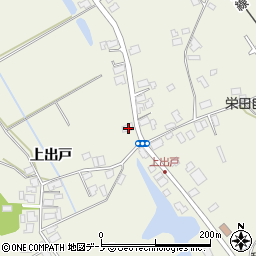 秋田県潟上市天王上出戸25周辺の地図
