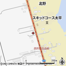 秋田県潟上市昭和大久保北野細谷道添73-589周辺の地図