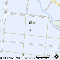 秋田県秋田市金足堀内（高田）周辺の地図