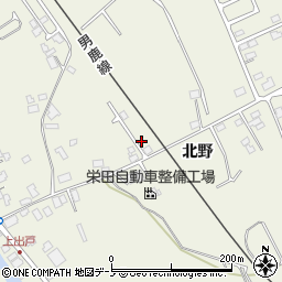 秋田県潟上市天王北野218-35周辺の地図
